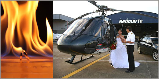 Casamento pode ter alianças em chamas e helicóptero; veja novidades