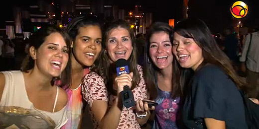 Reprodução No Rock In Rio, fãs fazem karaokê de I Just Called To Say I Love You; veja