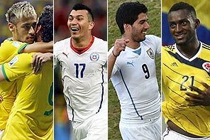 Robert Ghement - 23.jun.2014 / EFE, Dylan Martinez - 18.jun.2014 / Reuters, Yasuyoshi Chiba/AFP e Jorge Silva/Reuters